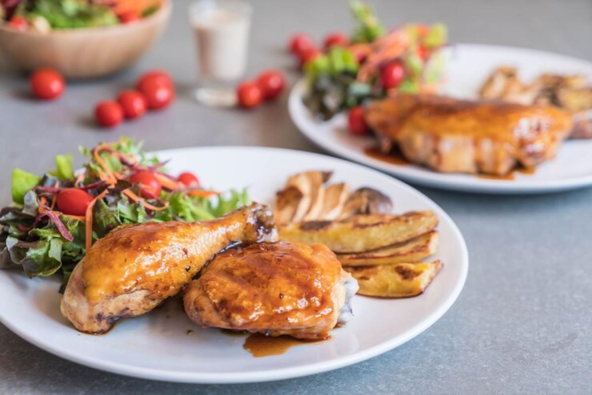 Honey soy garlic ayam golek dara