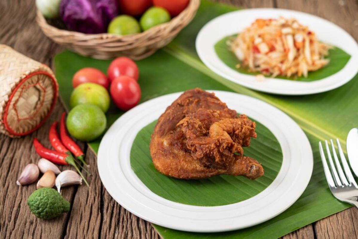 Sambal baked ayam golek dara